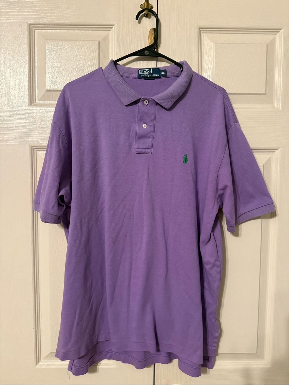 Ralph Lauren Lavender Polo Shirt with Green Pony